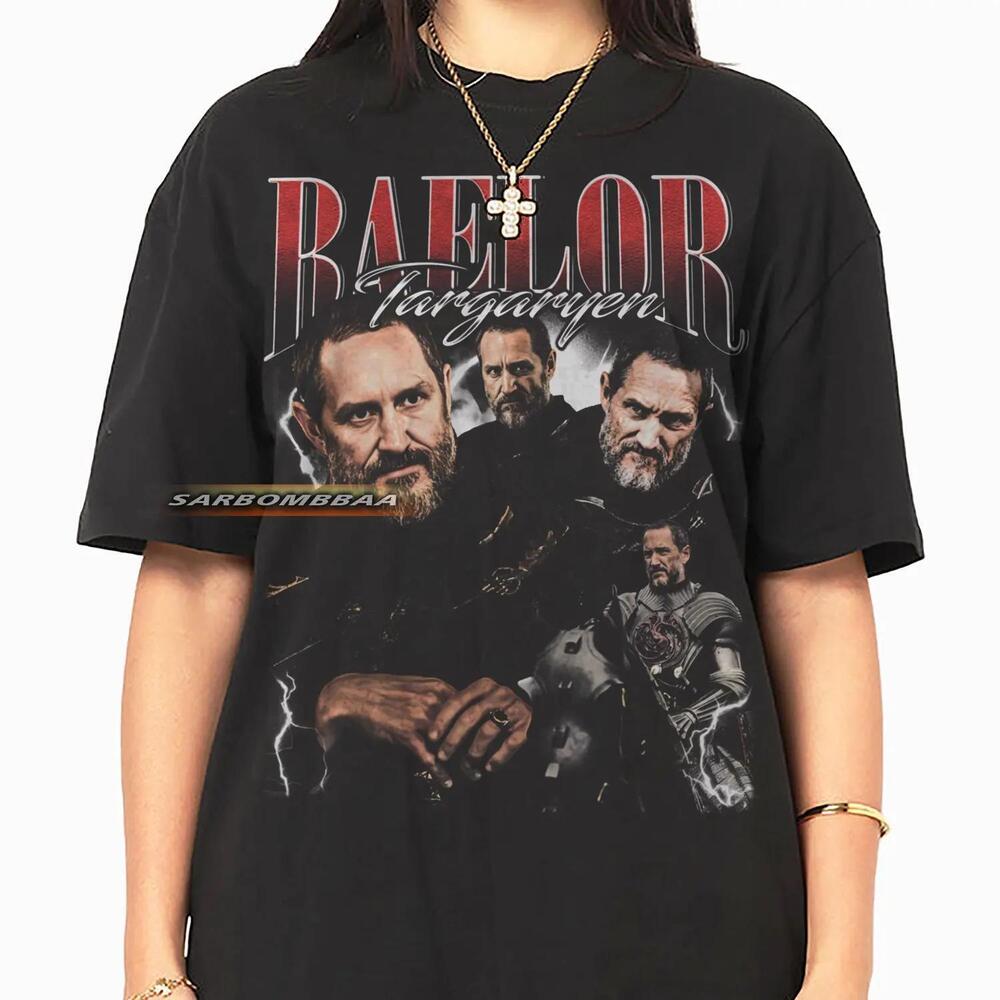 Red Baelor Targaryen T-Shirt - Unisex 90S Tshirt